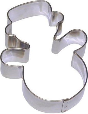 Nierdzewne wykrawacze do ciastek Bałwan, zestaw 10 szt.