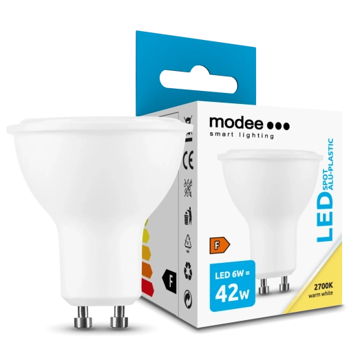 Żarówka LED GU10 6W 550 lm ciepła biel MODEE LIGHTING