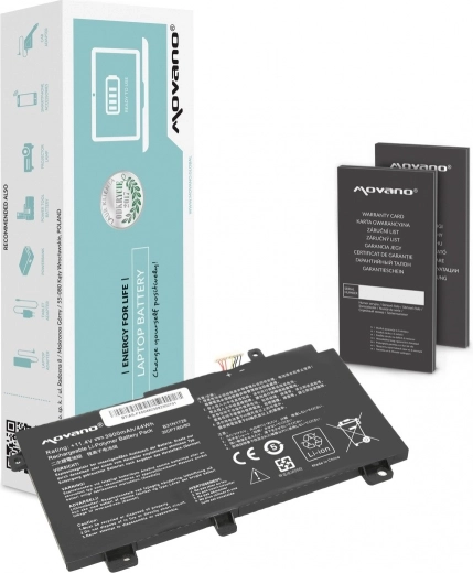 Bateria Movano B31N1726 do laptopów Asus FX504, FX505 i FX80G (3900 mAh / 44 Wh)