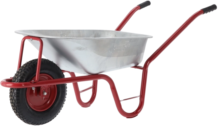 Taczka ogrodowa 120 l czerwona