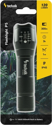 Latarka Technik MT-P5 z ładowaniem USB i diodą CREE XPE LED
