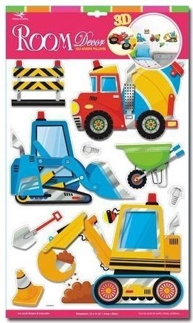 3D dekoracje na ścianę - Pojazdy 2