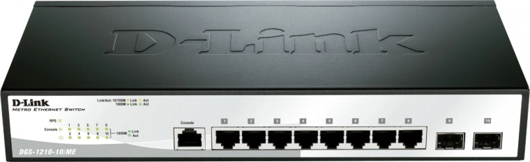 D-Link DGS-1210-10/ME/E zarządzalny przełącznik gigabitowy