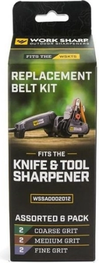 Work Sharp WSKTS zapasowe taśmy ścierne, zestaw 6 szt.