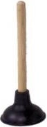 Przepychacz do odpływów z drewnianą rączką DREWSTYL 29 cm