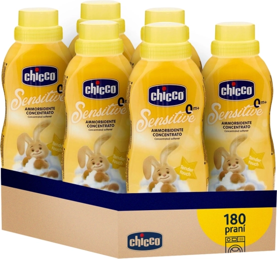 Chicco skoncentrowany płyn do płukania Baby Sensitive Delikatny dotyk 750 ml - 6 szt.