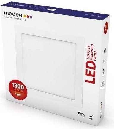 Modee panel LED kwadratowy 18 W, 1300 lm, 225 × 225 mm, neutralna biel