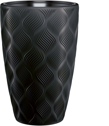 Donica FLOW Slim 40 × 58 cm – głęboka czerń