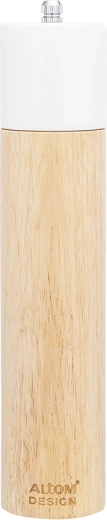 Drewniany młynek do przypraw biały 5,5 × 26,5 cm