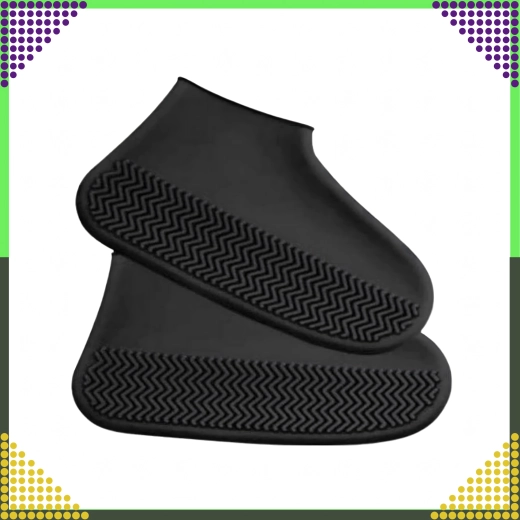 Wodoodporne silikonowe ochraniacze na buty z antypoślizgową podeszwą, rozmiar S