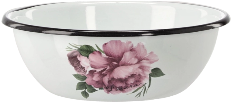 Emaliowana miska 1,5 l, średnica 20 cm – biała