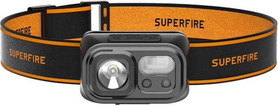 Latarka czołowa LED Superfire 220 lm z USB‑C