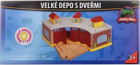 Duża lokomotywownia Maxim z drzwiami