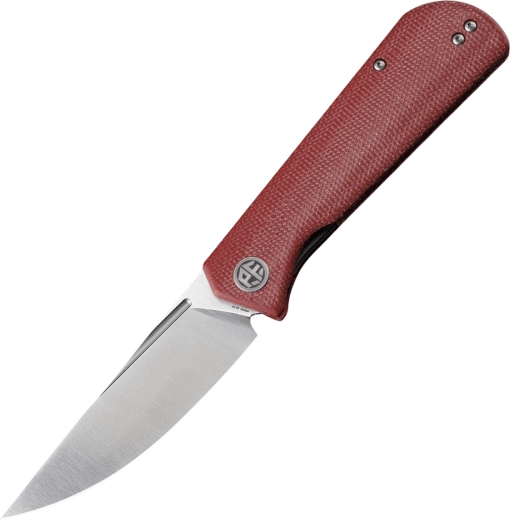 Petrified Fish Viking składany nóż kieszonkowy 9,2 cm satin czerwona micarta