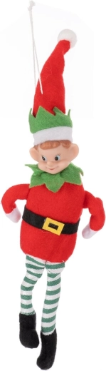 Zawieszana dekoracja Elf z poliestru 25 cm