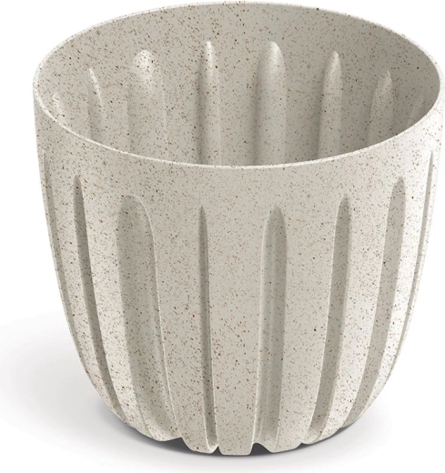 Doniczka Wario Eco Wood 16,8 cm biała