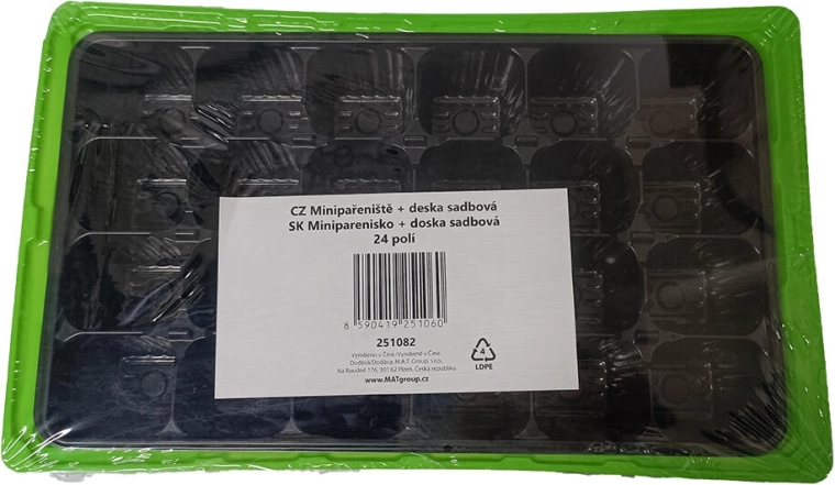 Mini-szklarnia z tacką wysiewną 24 pola