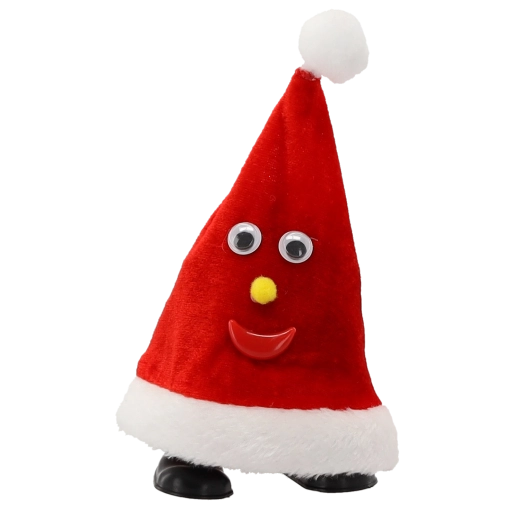 Interaktywna czapka Mikołaja 20,5 cm z muzyką i ruchem