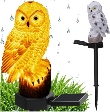 Solarna lampa ogrodowa sowa Gardlov