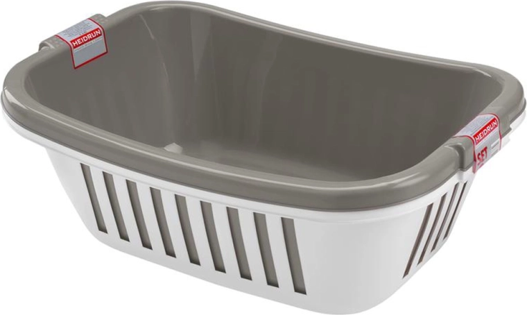 Plastowe kosze na czyste pranie HEIDRUN, zestaw 2 szt.