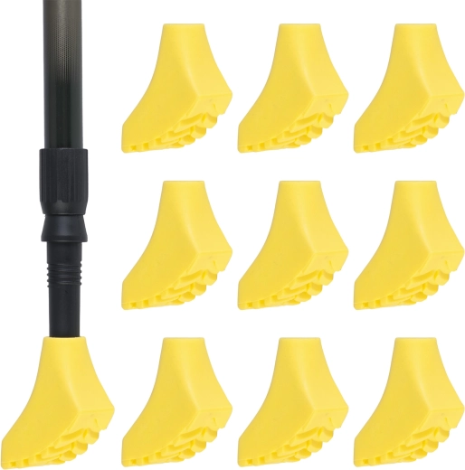 Gumowe nasadki na kije nordic walking 10 szt. żółte