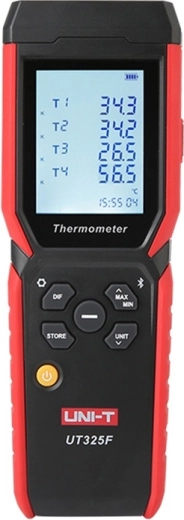 Uni-T UT325F czterokanałowy termometr z termoparami