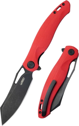 nóż składany Kubey Drake Red Blackwash G10 9,5 cm