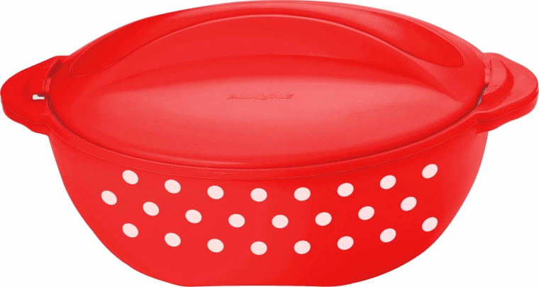 Termos miska TORO 3 l czerwona w białe kropki