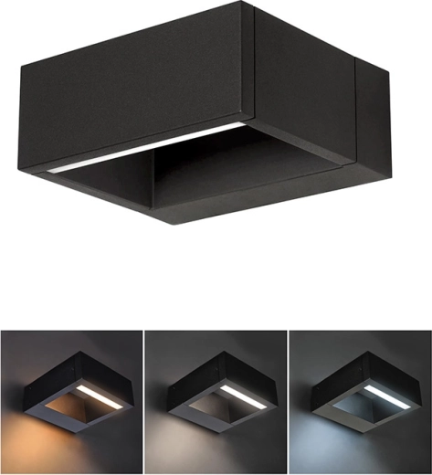 Solight LED zewnętrzna lampa ścienna Ragusa 7 W, 450 lm, 3 CCT