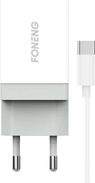 Szybka ładowarka FONENG z 1× USB 10,5 W + kabel USB‑C 1 m