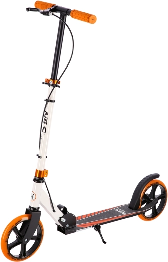 Hulajnoga NILS Extreme HM0107 biało‑pomarańczowa