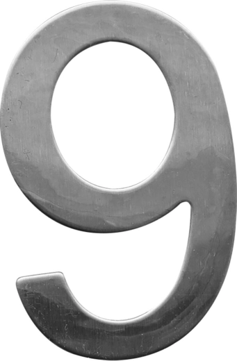 Numer domu STAR 9 ze stali nierdzewnej 75 mm