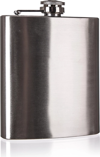 Stalowa piersiówka AKCENT 200 ml