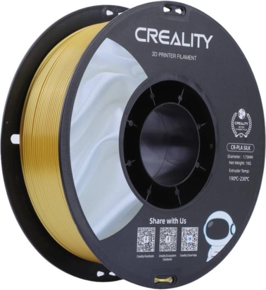 Filament pla creality cr-silk, złoty, 1,75 mm
