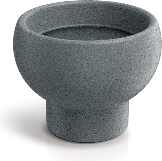 Doniczka Gane 26 cm granitowa szarość