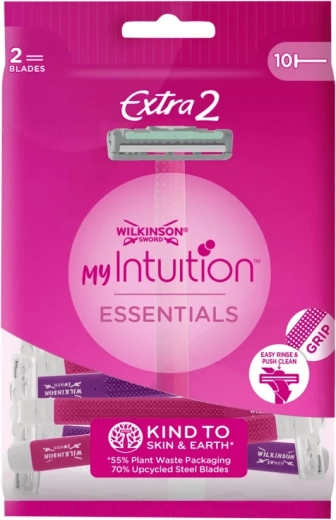 Jednorazowa damska maszynka do golenia WILKINSON Extra 2 Intuition Essentials, 10 szt.