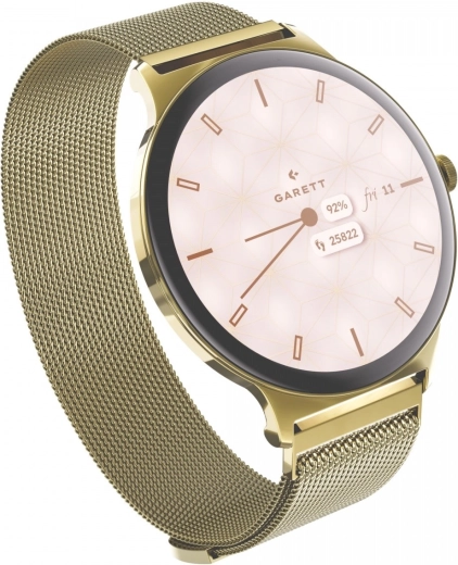Smartwatch Garett Verona 2 złoty z bransoletą mesh