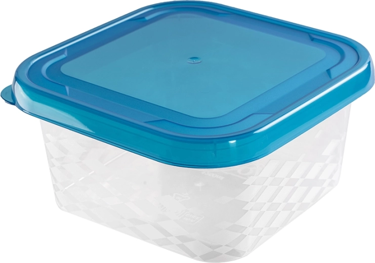 Kwadratowy pojemnik na żywność Blue Box 1,25 l (niebieski)