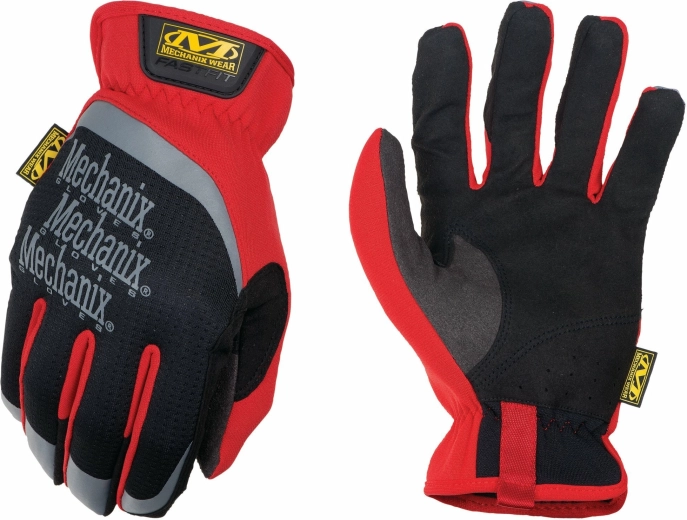 Rękawice robocze Mechanix FastFit Red XL czarno-czerwone