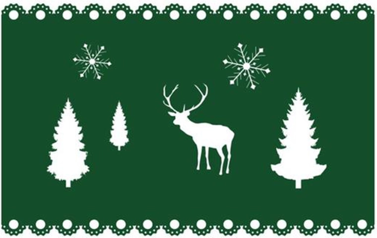 Filcowa świąteczna podkładka Toro 40 × 25 cm