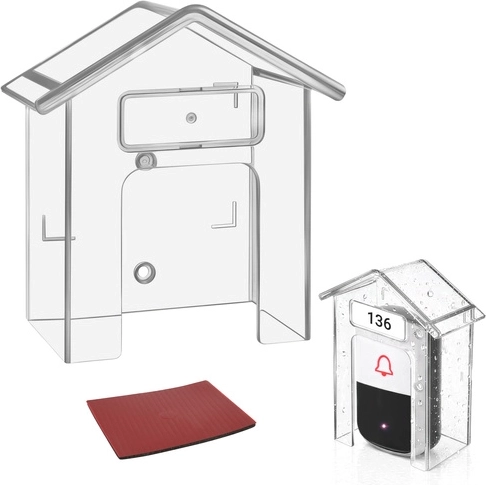 Osłona na dzwonek RUHHY – transparentna, wodoodporna