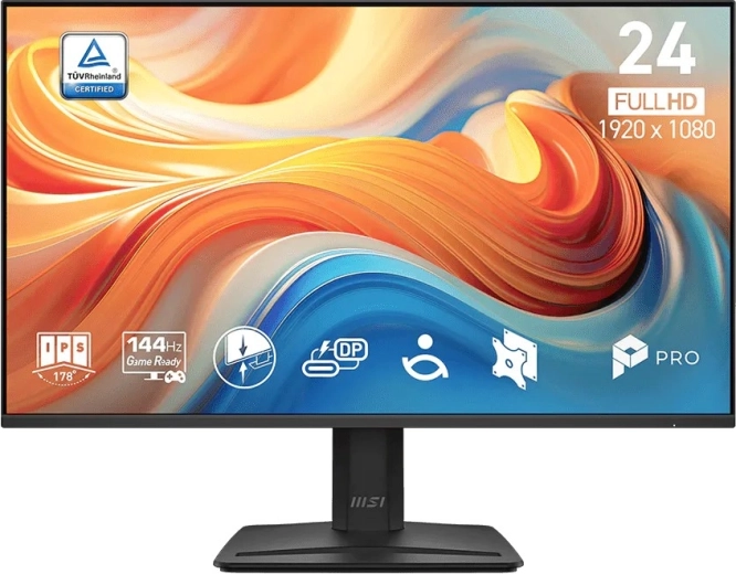 MSI Pro monitor gamingowy 23,8" Full HD 144 Hz, czarny