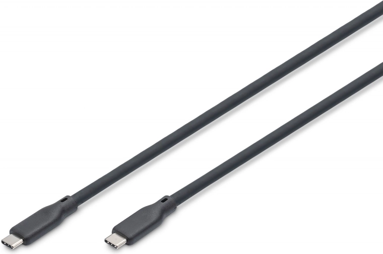 Silikonowy kabel USB‑C do USB‑C USB4 v2.0 80 Gb/s PD 3.1 240 W 0,5 m czarny