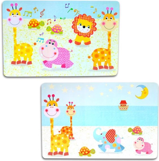 Dziecięca plastikowa podkładka TORO 28 × 43 cm, mix motywów