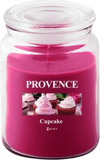 Świeca zapachowa w szkle PROVENCE cupcake 95 godzin