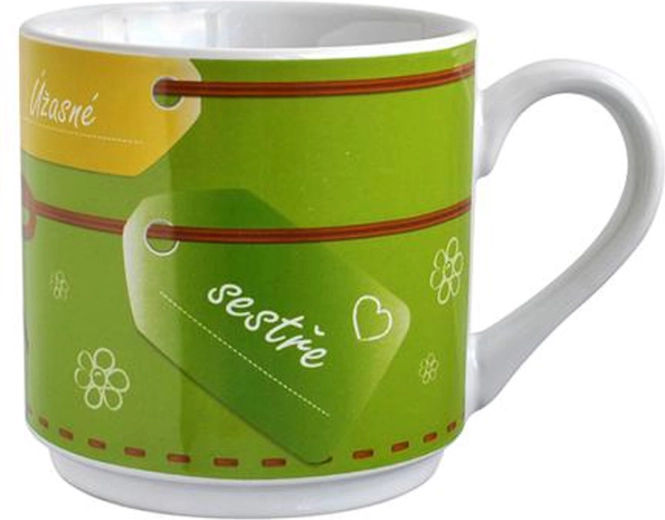 Upominkowy ceramiczny kubek dla siostry 560 ml