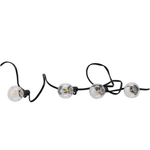 Solarny i niskonapięciowy zewnętrzny łańcuch świetlny 7,5 m, 25 LED, ciepła biel, z uchwytami