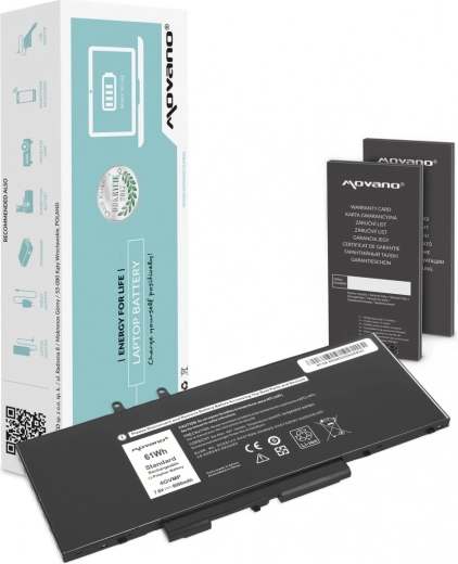 Bateria Movano do Dell Latitude 5400 i 5500 (61 Wh, 8000 mAh)