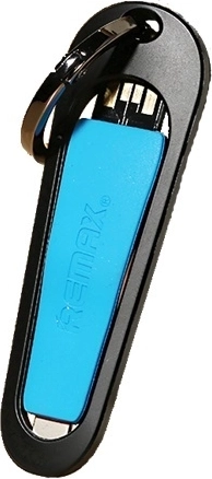 Remax RC-024i krótki kabel Lightning 8 cm niebieski na klucze