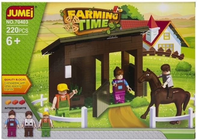 Klocki konstrukcyjne Jumei farma Farming Time 220 elementów - 1 szt.